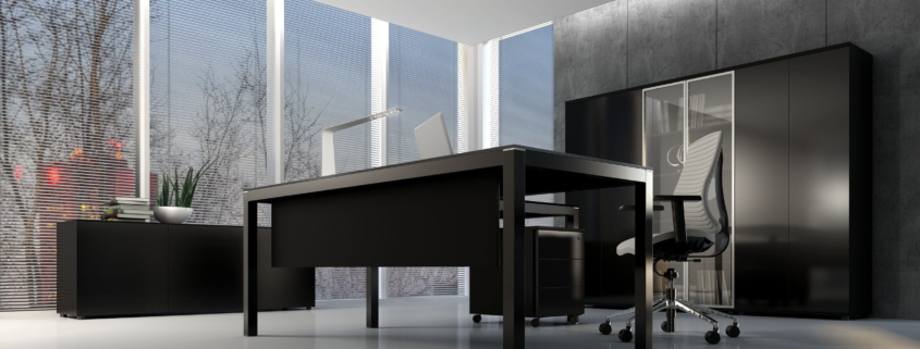Bureau direction mélaminé pied métal Ubia mobilier bureau